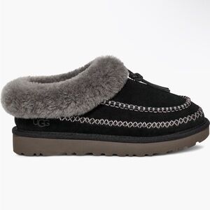 UGG Black Faux Fur-Lined Moccasin
